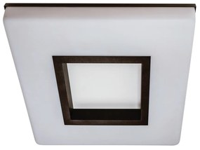 Plafon Vivaz 34X34Cm Led 24,4W Bivolt | Usina 19020/34 (GF-M Grafite Metálico, 3000k)