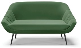 Namoradeira 02 Lugares Giovana Suede Pés Palito de Ferro - D'Rossi - Verde