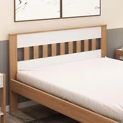 Cama de Casal CM8007 Amêndoa/Branco - Tecno Mobili