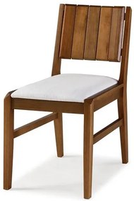 Cadeira Salvador Verniz Avela Estofada 43cm - 60449 Sun House