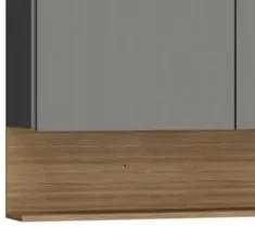 Armário de Cozinha 3 Peças Balcão com Tampo 120cm Lina05 Z06 Gris/Frei
