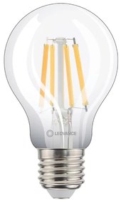 Lampada Led Bulbo A60 Clara Filamento E27 7W 806Lm - LED BRANCO QUENTE (2700K)