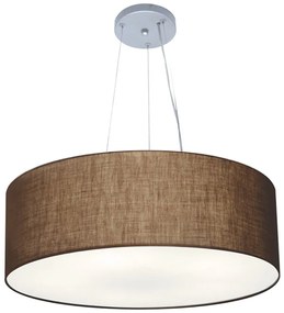 Lustre Pendente Cilíndrico Vivare Md-4070 Cúpula em Tecido 80x30cm - Bivolt