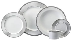 Aparelho De Jantar E Chá Porcelana Schmidt 20 Peças - Dec. Aline 2263