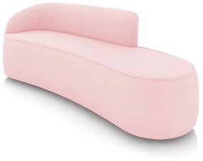 Sofá 4 Lugares Orgânico 220 cm Morgan Suede D03 - D'Rossi - Rosa Bebê