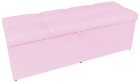 Calçadeira Nina 90 cm Suede Rosa Bebê D'Rossi