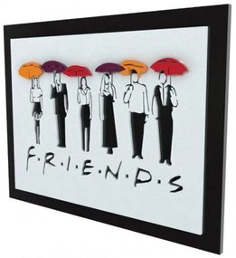 Quadro 3D Seriado Friends Personagens