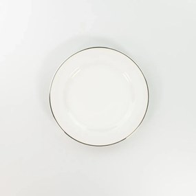 Prato Raso 26 Cm Porcelana Schmidt - Dec. Filetado Prata Itamaraty 0012