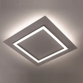 Plafon Sharp Quadrado 58X58X4,5Cm Led 112W Bivolt - Usina 19690/58 (FN-F - Fendi Fosco, 4000k)