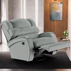 Poltrona do Papai Reclinável Kalie Glider Giratória Massagem FH9 PU Ci