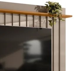 Painel para TV 75 Pol com Bancada Suspensa 207cm Emília Z10 Fendi/Natu