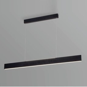 Pendente Matrix 30W Led 4000K Ip20 Preto Bivolt 118,5X150Cm | Opus Dn... (Preto)