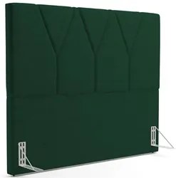 Cabeceira Cama Box Solteiro 100cm Aura Suede W01 Verde - Mpozenato