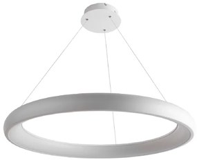 Pendente Led Metal Acrilico 48W 3000K Yamamura - BRANCO