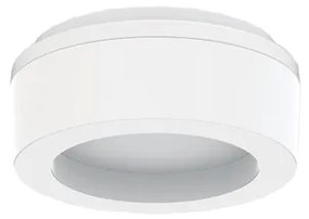 Plafon Led Sobrepor Redondo 4w Branco Luz Amarela