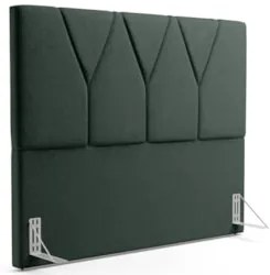 Cabeceira Cama Box Solteiro 100cm Aura Linho W01 Verde - Mpozenato