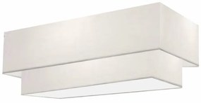 Plafon Para Sala de Jantar Retangular SJ-3044 Cúpula Cor Branco