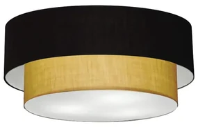 Plafon Para Corredor Cilíndrico SC-3064 Cúpula Cor Preto Palha