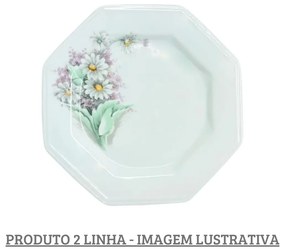 Prato Sobremesa 19Cm Porcelana Schmidt - Dec. E650 2° Linha