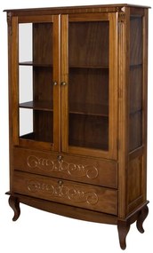 Cristaleira Country com Gaveta e Vidros Laterais - Wood Prime TA 29484