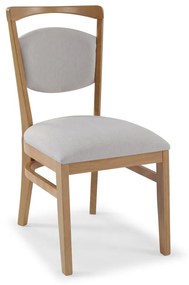 Cadeira Dellianne Estofada Estrutura Madeira Tauari
