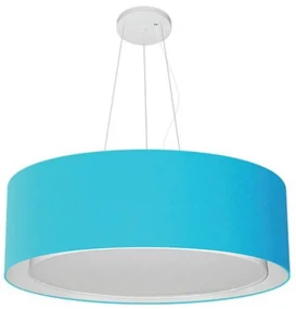 Pendente Cilíndrico Azul Turquesa MJ-4125 Para Mesa de Jantar e Estar