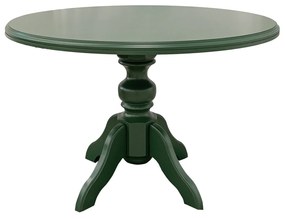 Mesa de Jantar Redonda Slim Munique - 4 Lugares - 1,20m - Verde Oliva  Kleiner