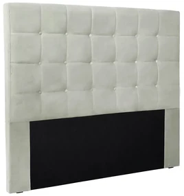 Cabeceira Cama Box King 195 cm Verona Veludo Prata S04 - D'Rossi