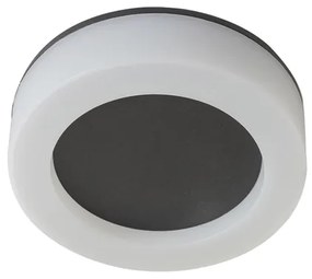 Plafon Led Sobrepor 11W 3000K Aura Redonda - PRETO