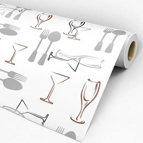 Papel de parede adesivo casual kitchen