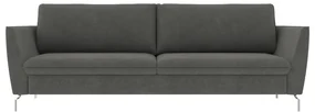 Sofá Decorativo Sala de Estar 210cm OlĂvia Suede Grafite G52 - Gran Belo