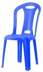 Cadeira Infantil Canoinha de Plástico Azul New Pla