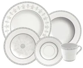 Aparelho de Jantar Tramontina Gabrielle em Porcelana Decorada 20 Peças