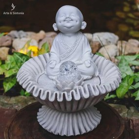 Fonte de Monge Meditando | Marmorite