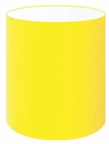 Cúpula abajur e luminária cilíndrica vivare cp-7001 Ø13x15cm - bocal nacional - Amarelo