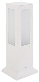 Balizador Aluminio Vidro Ip65 30X8cm Fael - BRANCO