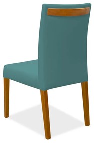 Cadeira de Jantar Milan Veludo Azul Tiffany