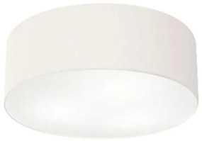 Plafon Cilíndrico Md-3046 Cúpula em Tecido 35x12cm Branco - Bivolt