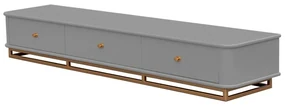 Rack Curve G - Cinza Claire com Detalhes Dourado Soleil Kleiner
