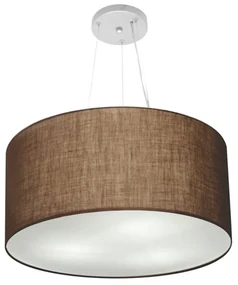 Pendente Cilíndrico Café MJ-4189 Para Mesa de Jantar e Estar