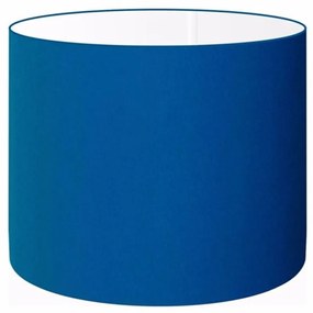 Cúpula em tecido cilíndrica abajur luminária cp-4099 40x25cm azul marinho