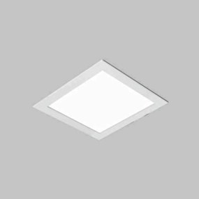 Luminária De Embutir Ruler Quadrado 20X20X10Cm 2Xe27 | Usina 3700/20 (BT - Branco Texturizado)