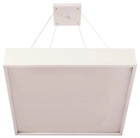 Pendente Ayla 48X48Cm Led 36,8W Bivolt | Usina 19041/48 (AV-M - Avelã Metálico, 3000k)