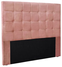 Cabeceira Decorativa Casal 1,40M Tropea Veludo Rosa G63 - Gran Belo