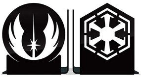 Kit Aparadores de Livros Star Wars - Jedis vs Sith e Rebels vc Império