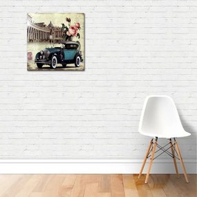 Quadro Decorativo em MDF Carro vintage 24X24CM - D'Rossi