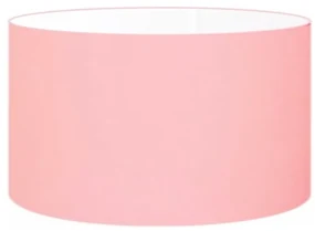 Cúpula abajur cilíndrica cp-8023 Ø50x21cm rosa bebê