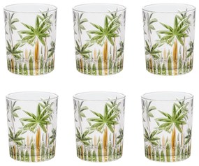 Conjunto 6 Copos Baixo Cristal Palm Free - Wolff