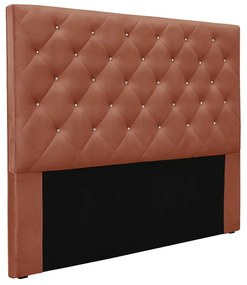 Cabeceira Cama Box Solteiro 90 cm Tania Veludo S04 - D'Rossi - Cobre