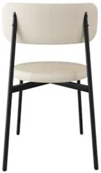 Cadeira de Jantar Estofada Kit 4 Nyka M25 Linho Areia - Mpozenato